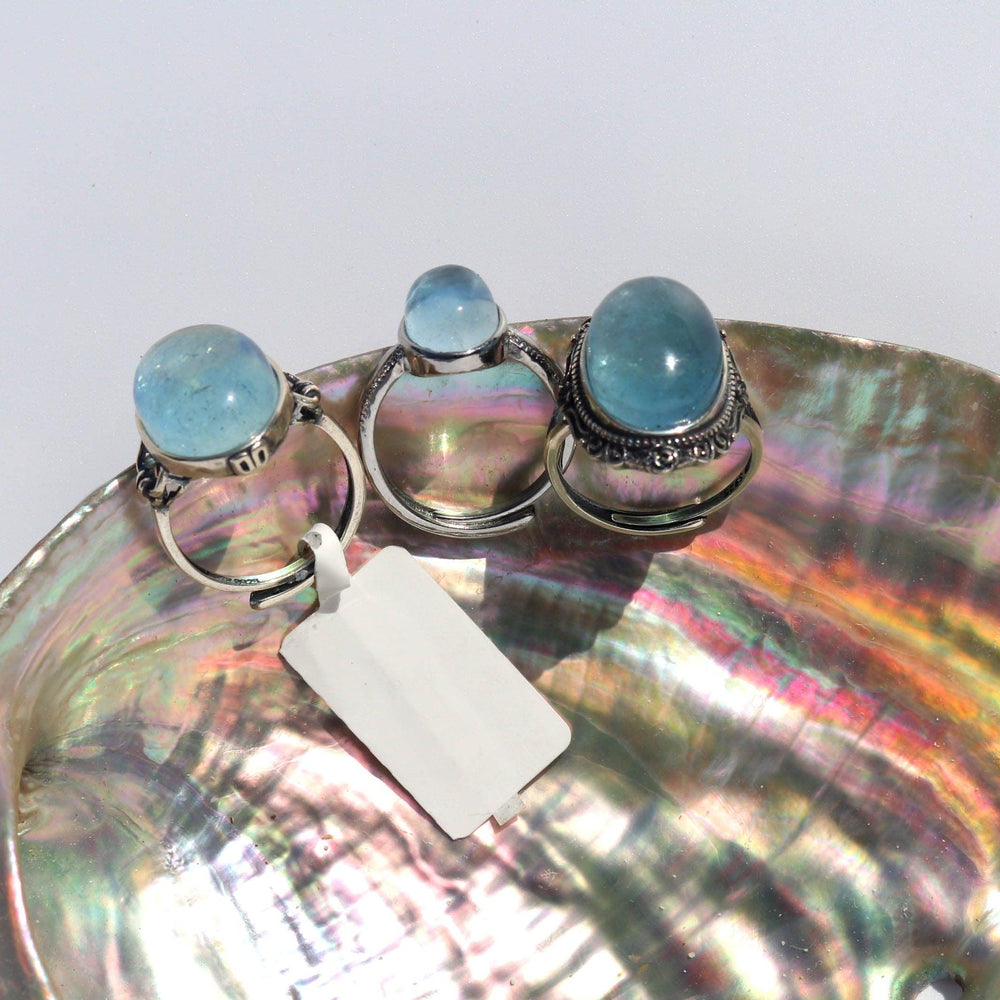 Aquamarine (海蓝宝石) | Adjustable Ring (AA Quality) | The Mariner's Stone