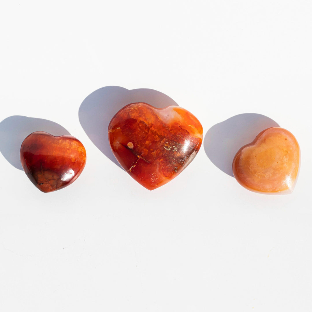 Carnelian (紅瑪瑙) | Mini Hearts | The Stone of Creativity