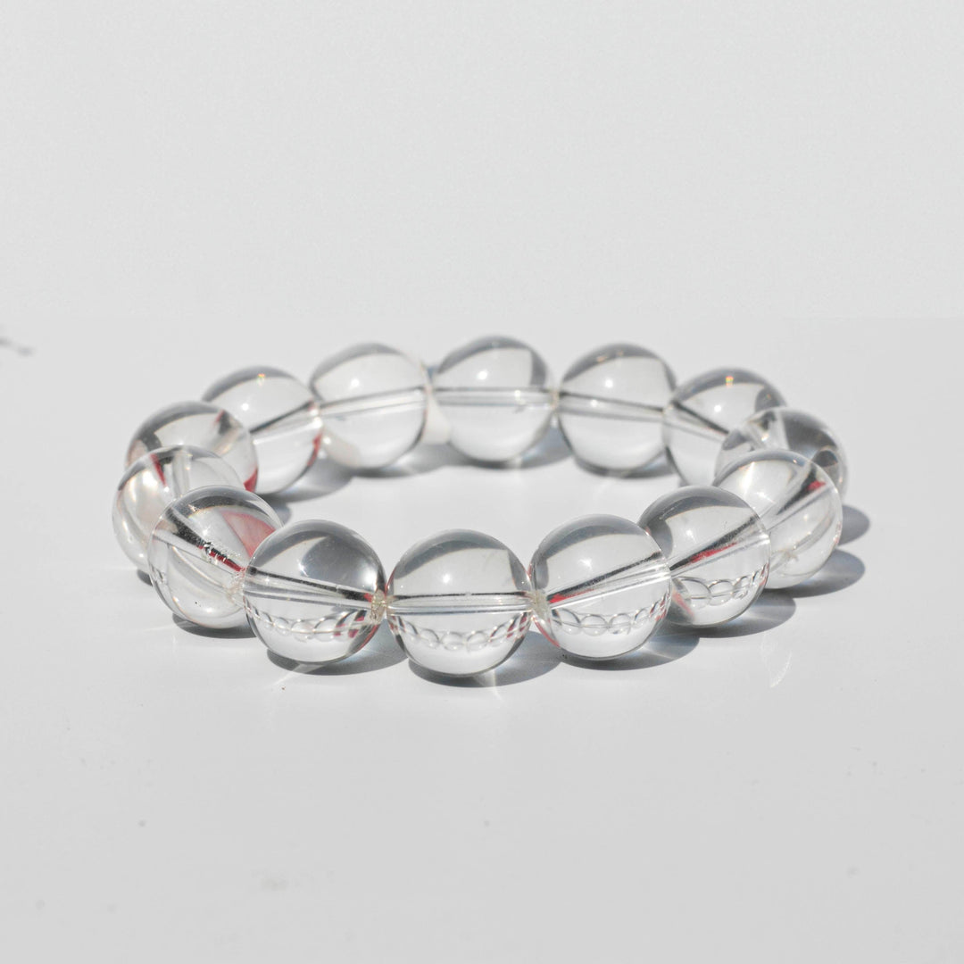 Clear Quartz (透明水晶) | (AAA Quality) Stretchy Cord Bracelet | The Spirit Stone