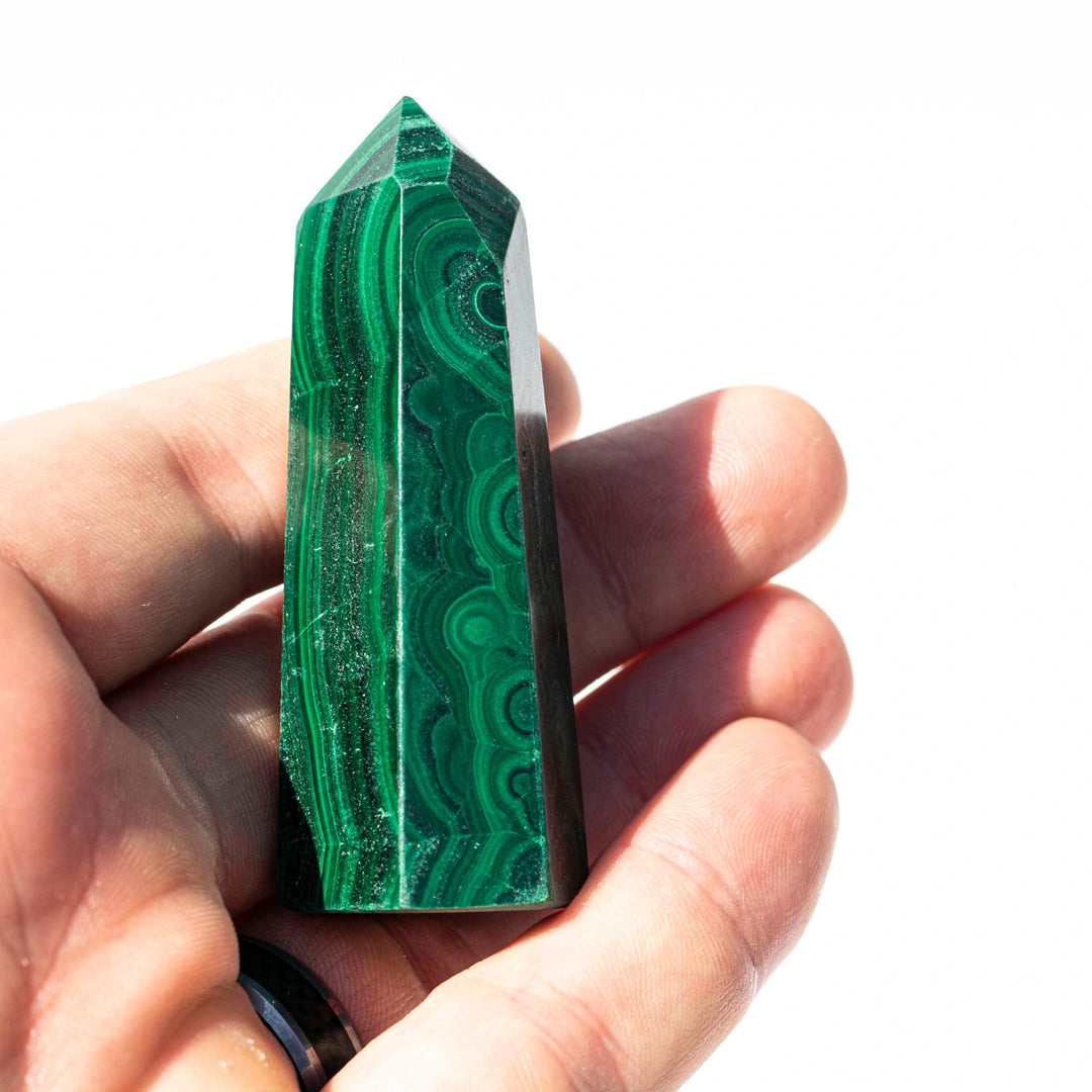 Malachite (孔雀石)| Mini Towers | The Traveller's Protection Stone
