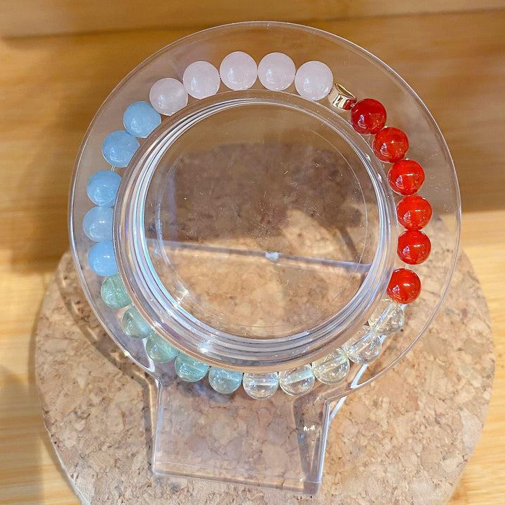 Increased Fertility | Motherhood & Pregnancy Bracelet Series | Carnelian, Citrine, Fluorite, Aquamarine, Rose Quartz | Choose Wrist Size