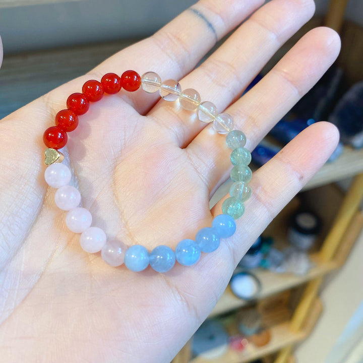 Motherhood & Pregnancy Bracelet Series (Increased Fertility) | Carnelian | Citrine | Fluorite | Aquamarine | Rose Quartz