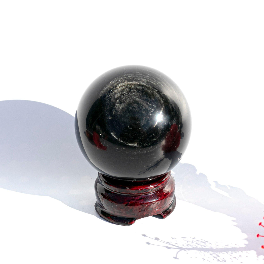 Obsidian (黑曜石) (AA Quality) | Sphere | THE MIRROR STONE - innerblissdesigns