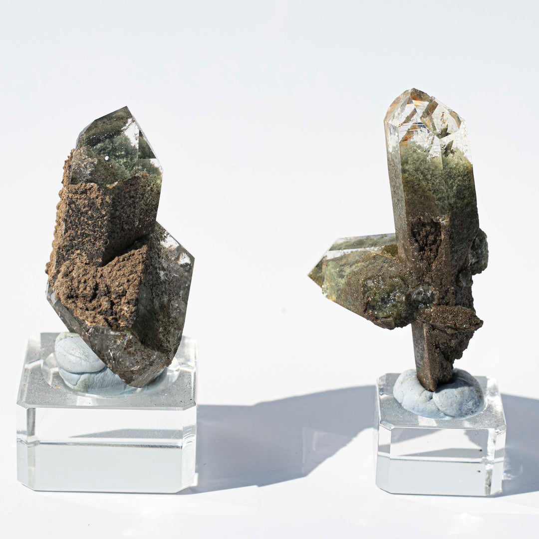 Phantom Quartz (幽靈) (Green) | Mini Points | Stone of Universal Awareness