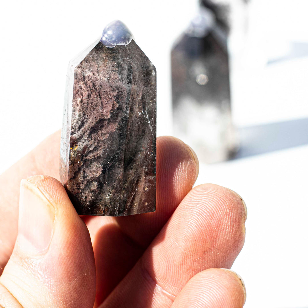 Phantom Quartz (幽靈) (Grey) | Mini Points | Stone of Universal Awareness