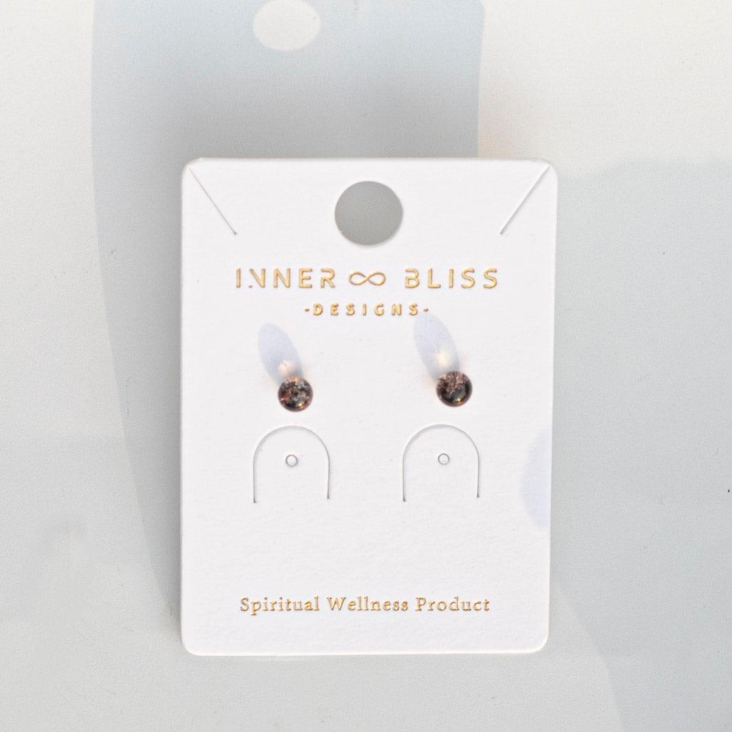 Phantom Quartz (幽靈) | Stud Earrings | Stone of Universal Awareness