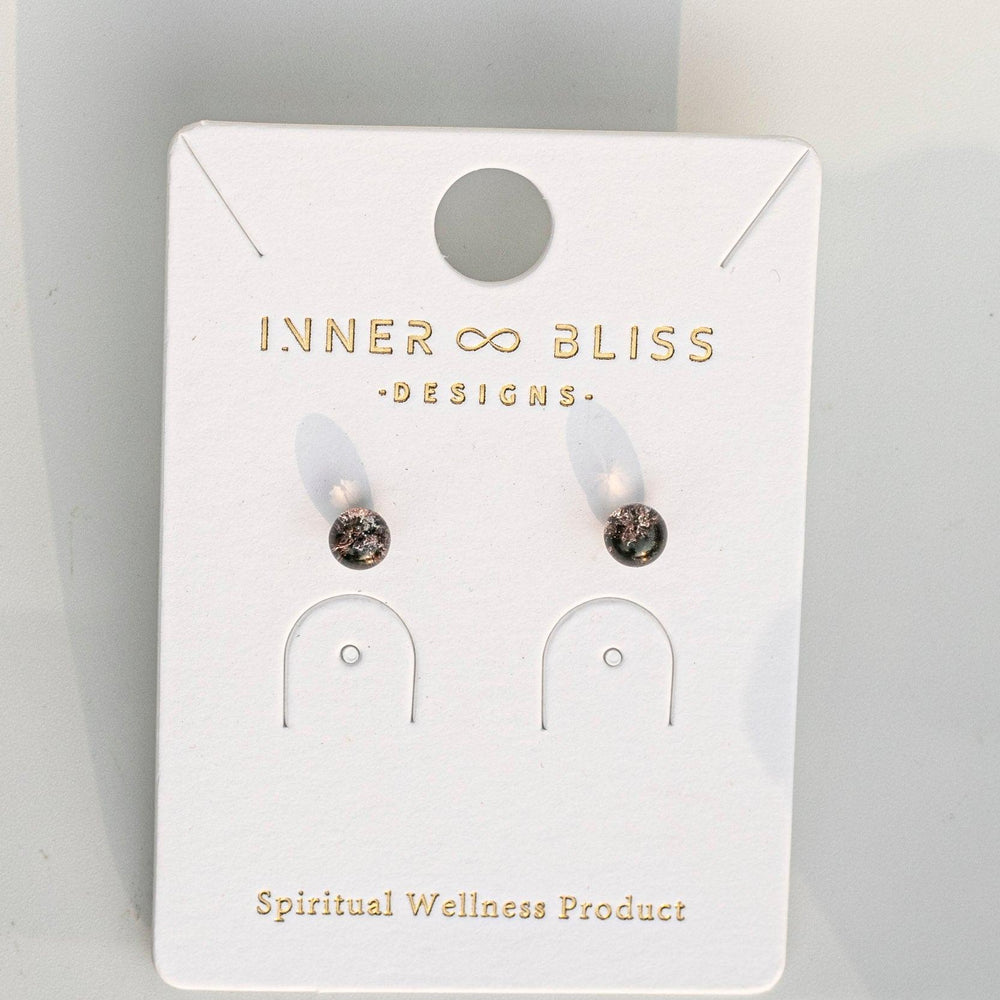 Phantom Quartz | Healing Crystal Stud Earrings | Stone of Universal Awareness