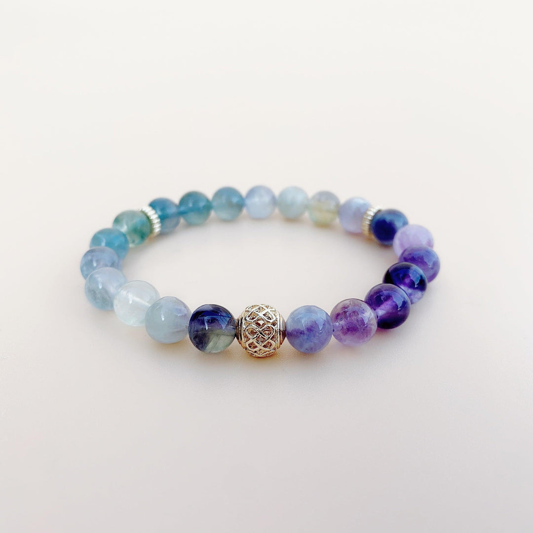 Rainbow Fluorite (萤石)| AAA Quality Bracelet | The Stone of Positivity