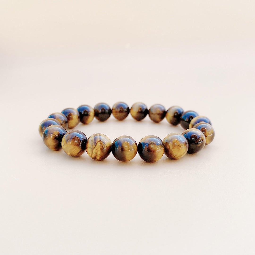 Tiger's Eye (虎眼石) | Brown | Stretchy Cord Bracelet | The Courage Stone