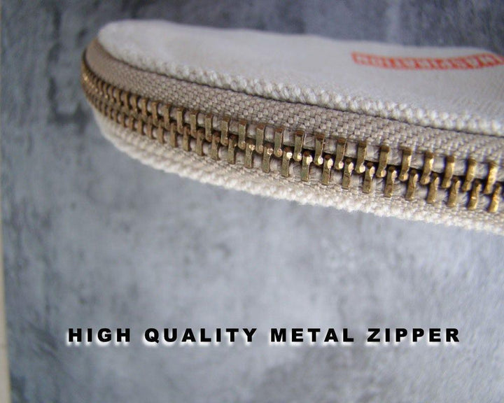 Durable Thick Canvas Coin Purse - Wallet - Minimalist Wallet - Coin Purse w/ Zippers - Coin Purse