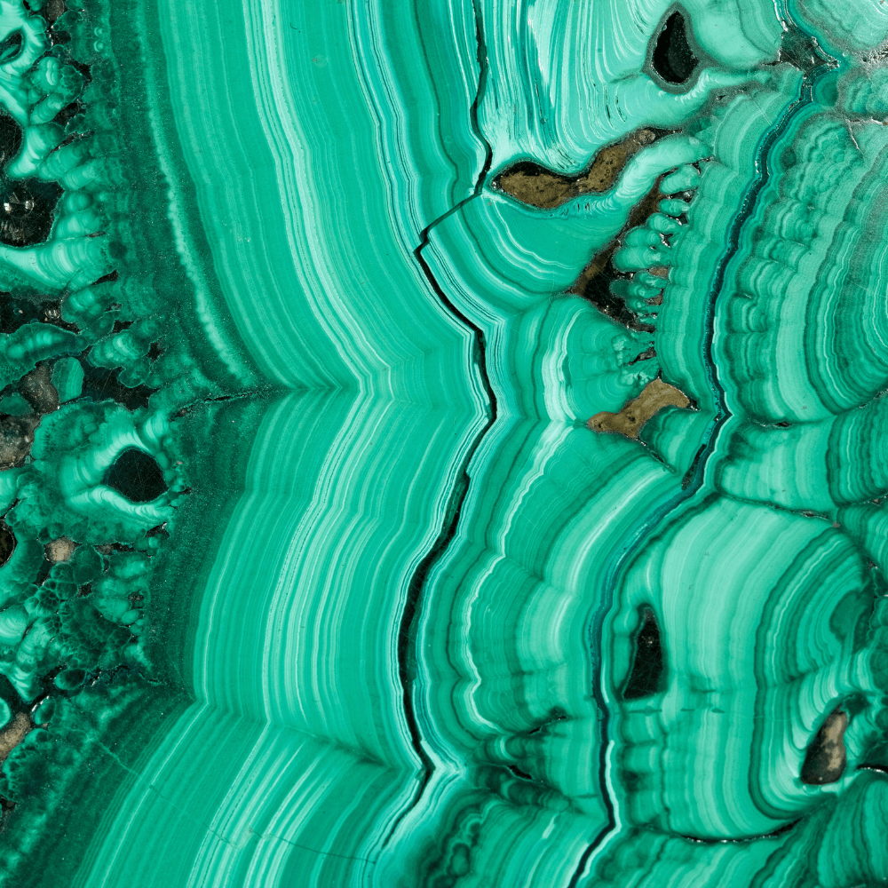 Swirling Green Malachite Hues | Inner Bliss