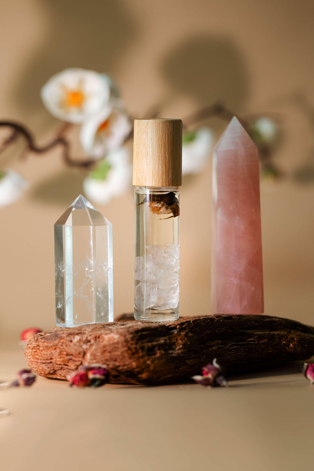 Sandalwood Rose Essential Oil Roller - Up Close