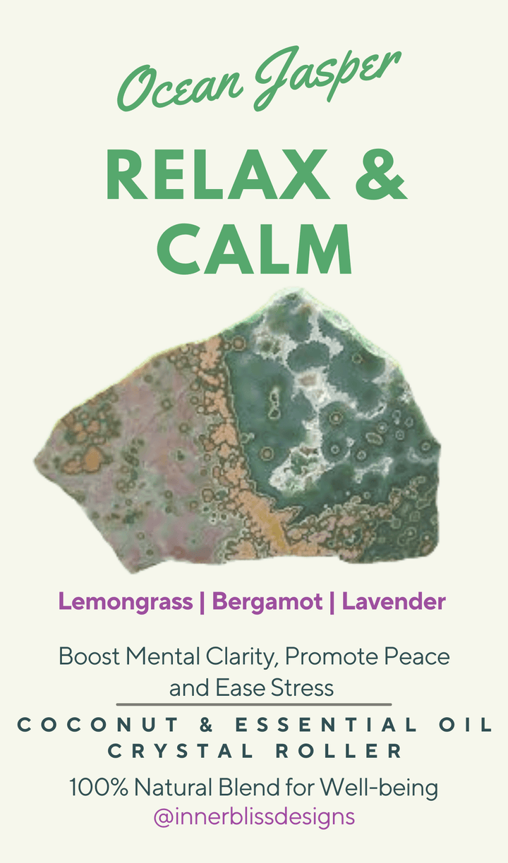 Relaxing Lemongrass Essential Oil Roller - Description Card