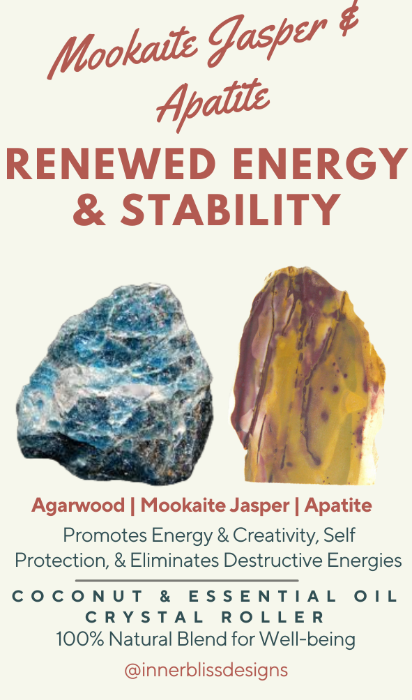 Crystal Energy Rollers | 精油水晶能量滾珠 | Essential Oil Blends for Mind, Body & Spirit