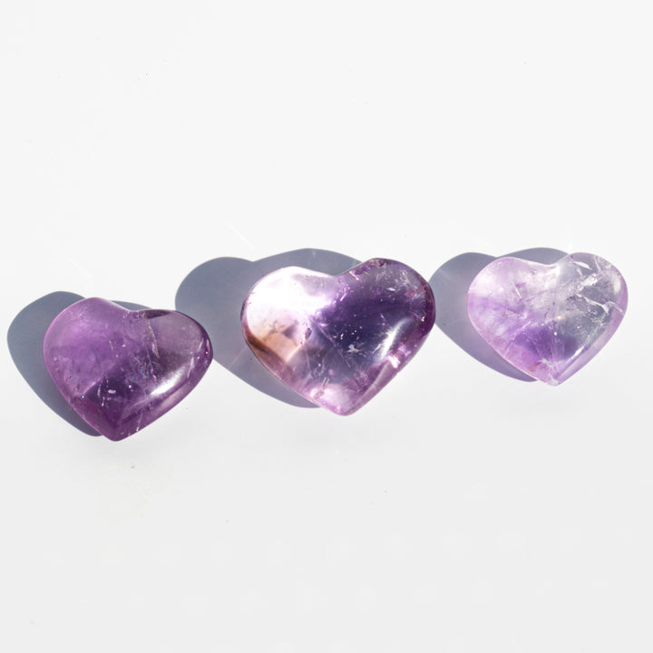 Amethyst (紫水晶) | Mini Crystal Hearts | The Manifestation Stone | Choose your Preferred size of Small, Medium, Large