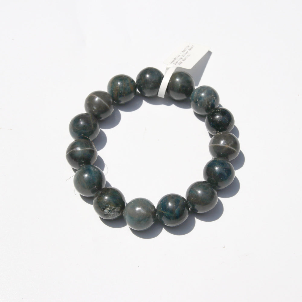 Apatite | The Stone of Philosophy | Stretchy Cord Healing Crystal Bracelet | Choose Wrist Size