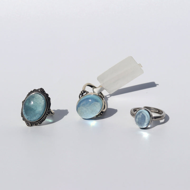 Aquamarine (海蓝宝石) | Adjustable Ring (AA Quality) | The Mariner's Stone