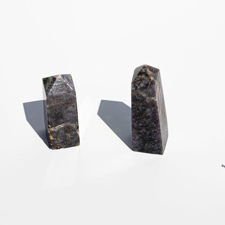 Bloodshot Iolite | Mini Obelisk Crystal Healing Towers | The Inner Compass Stone | AAA Quality | Choose Preferred Size