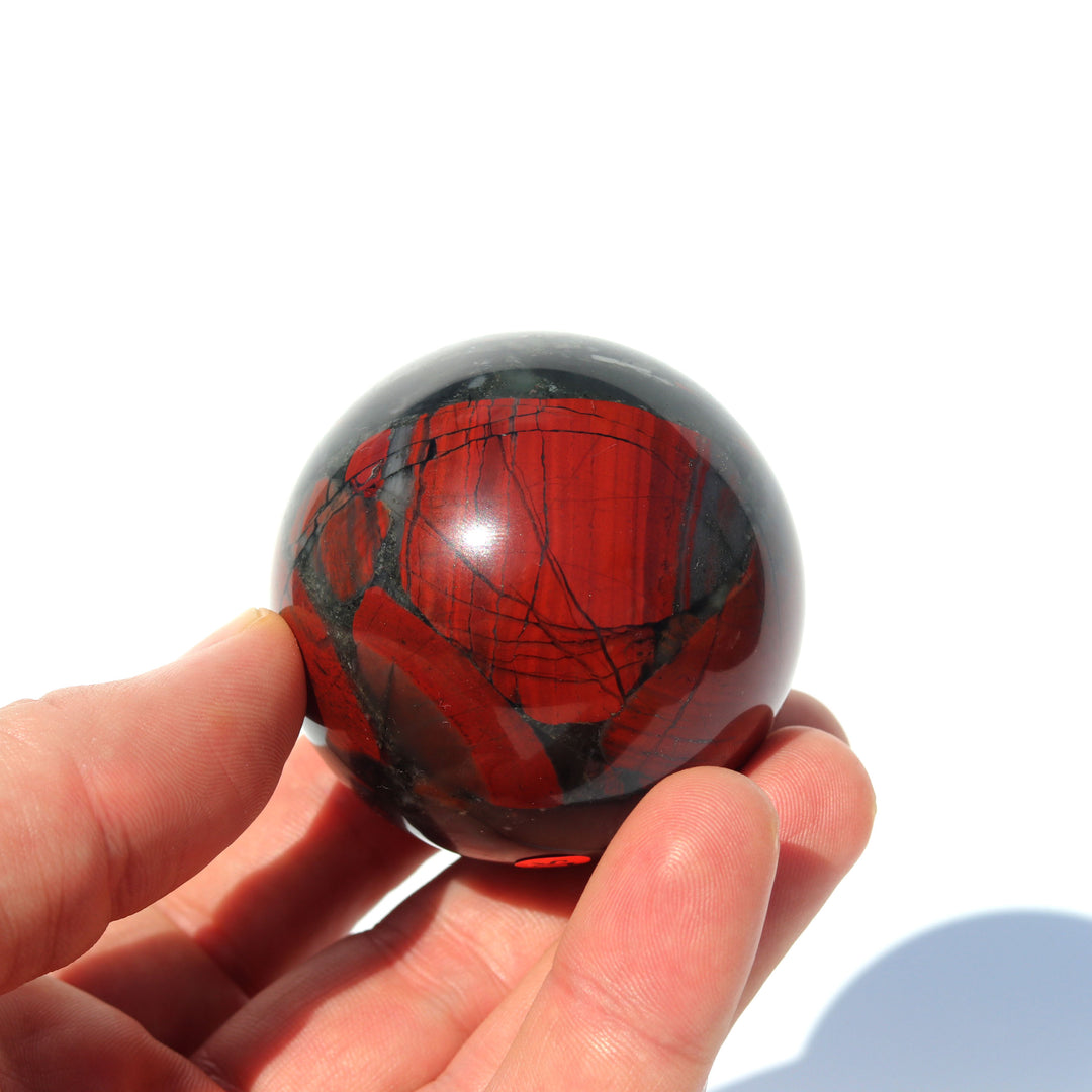 Bloodstone | Healing Crystal Sphere | The Martyr's Stone | Choose Preferred Size