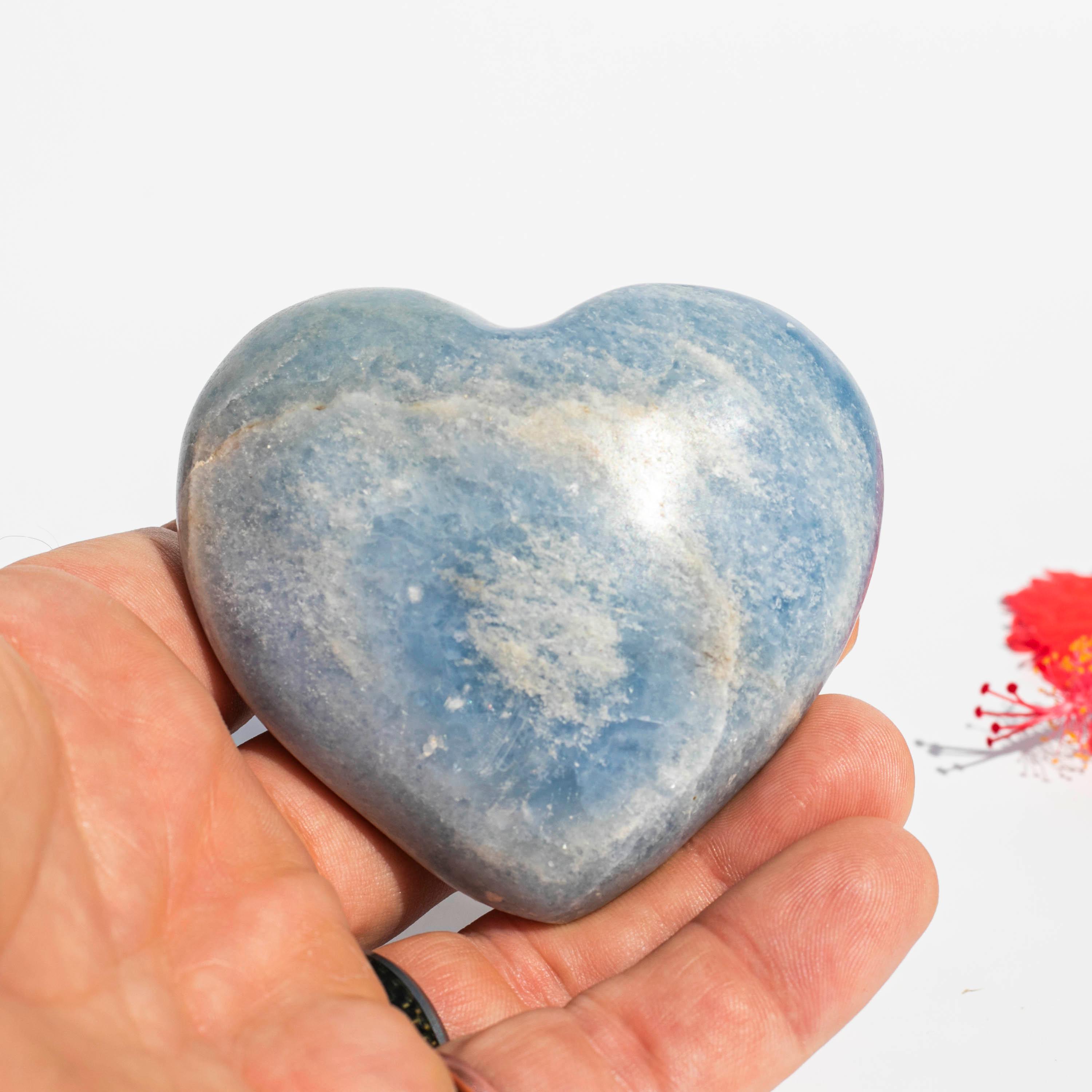 Large Blue Calcite store Heart