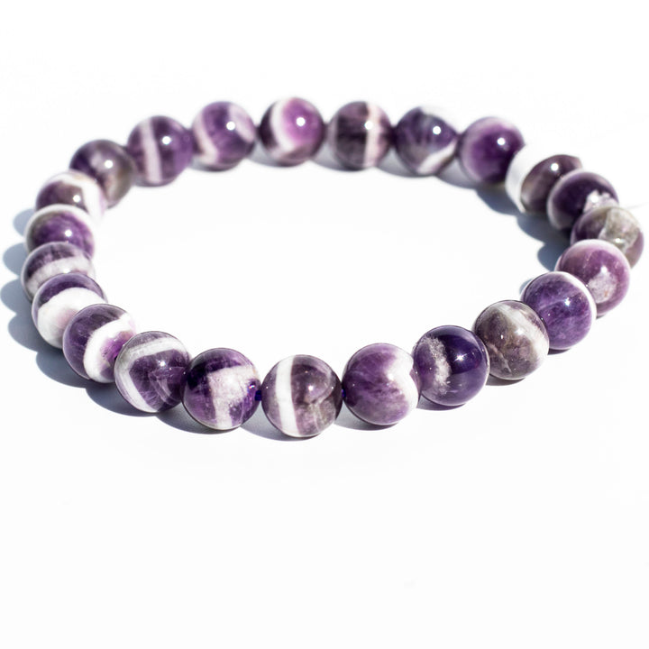 Chevron Amethyst (紫水晶) Bracelet | The Manifestation Stone