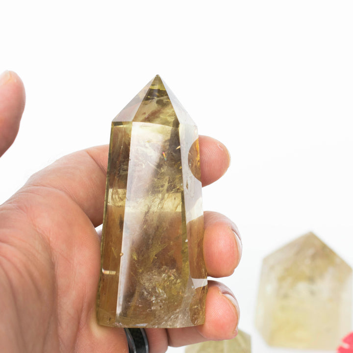 Citrine (黃水晶) | Mini Obelisk Towers | Healing Crystals | The Revitalizing Stone Of Summer | Choose Preferred Size