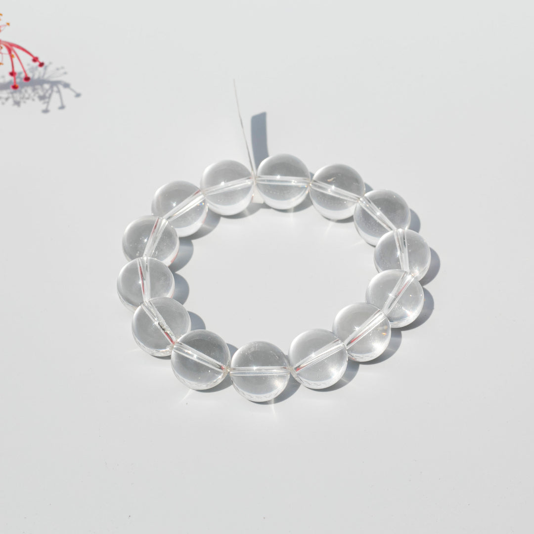 Clear Quartz | Stretchy Cord Healing Crystal  Bracelet | The Spirit Stone | Choose Preferred Bead & Wrist Size