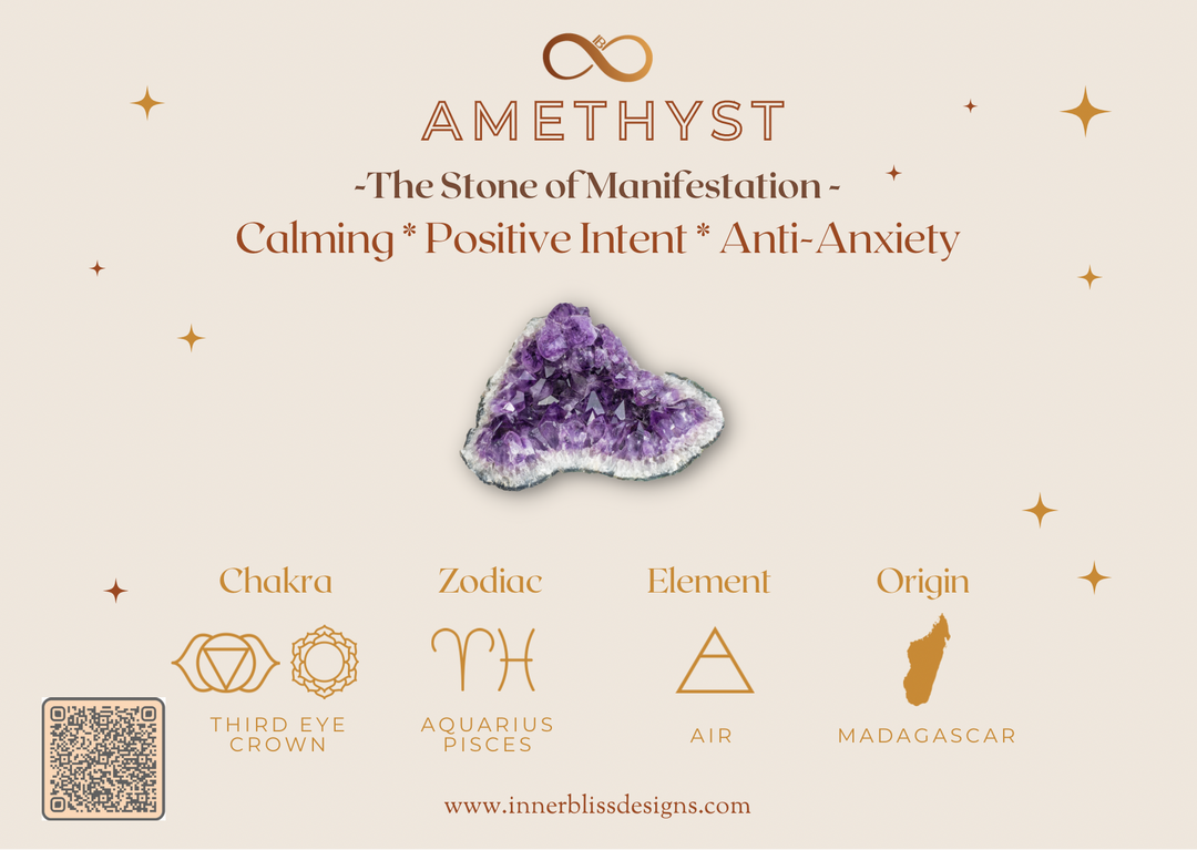 Amethyst (紫水晶) | Banded Agate (瑪瑙)| Cluster Free Form | The Manifestation Stone