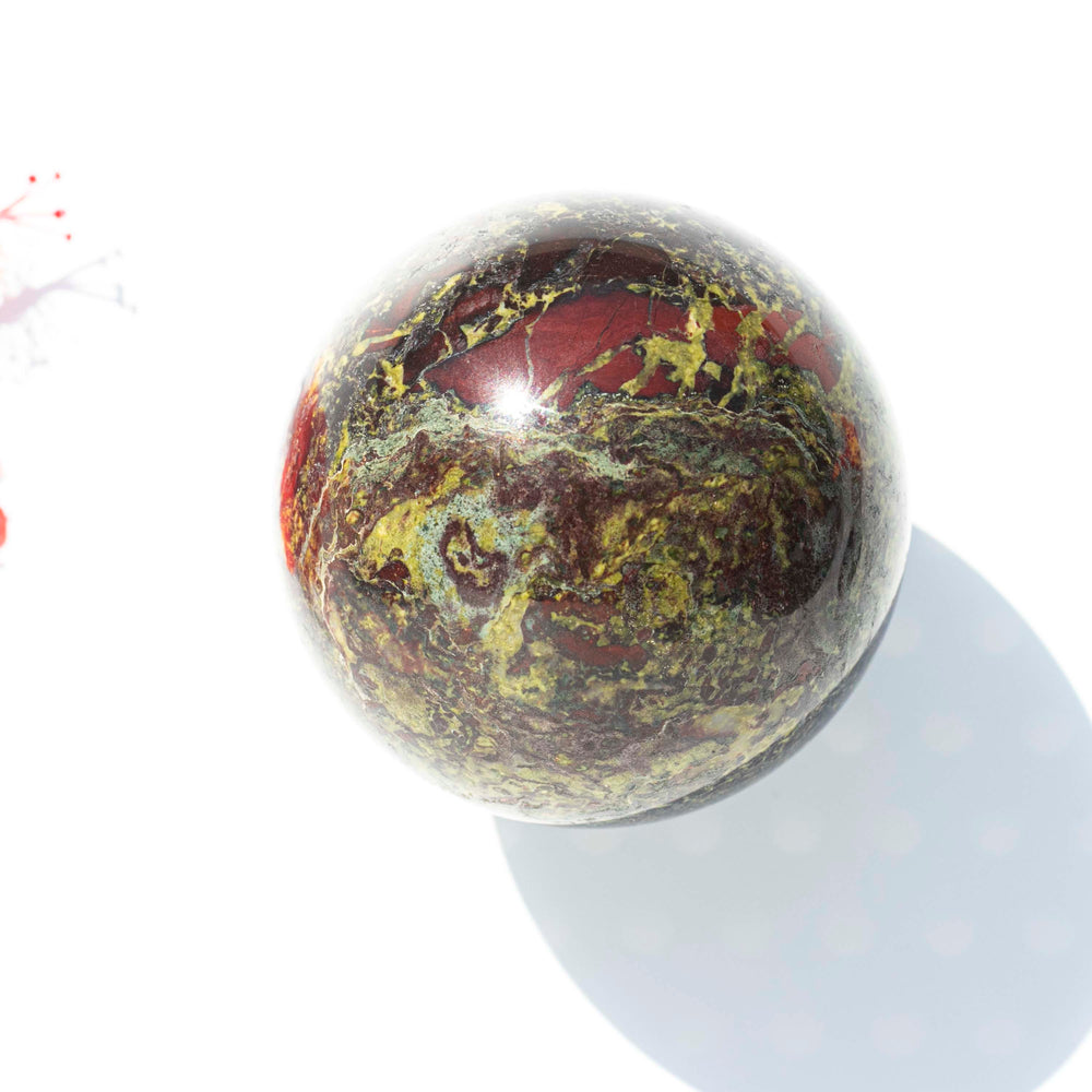 Dragon's Blood (龍血碧玉) | Healing Crystal Sphere | The Stone of Bravery | Choose Your Preferred Size