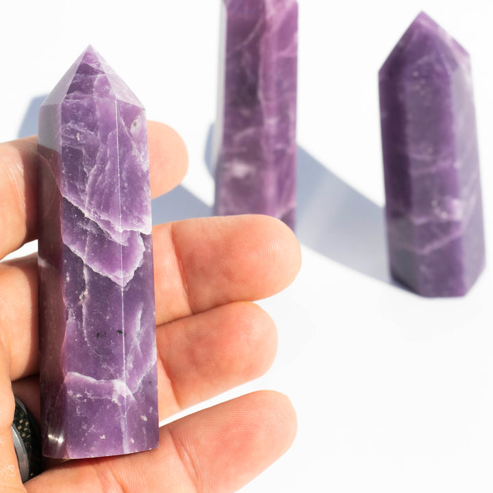 Lepidolite (鋰雲母)| Mini Towers | The Stone of Patience | Choose from Small, Medium, or Large