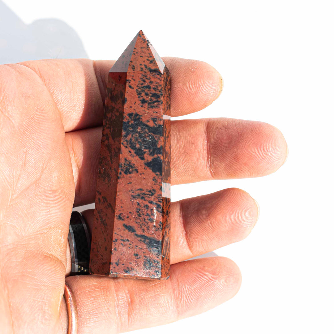 Mahogany Obsidian (黑曜石) | Mini Crystal Towers | The Mirror Stone | Choose your Preferred size of Small, Medium, Large