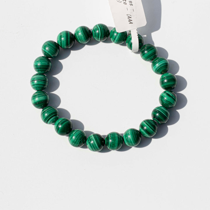 Malachite (孔雀石)| Stretchy Cord Bracelet (AAA Quality) | The Traveller's Protection Stone