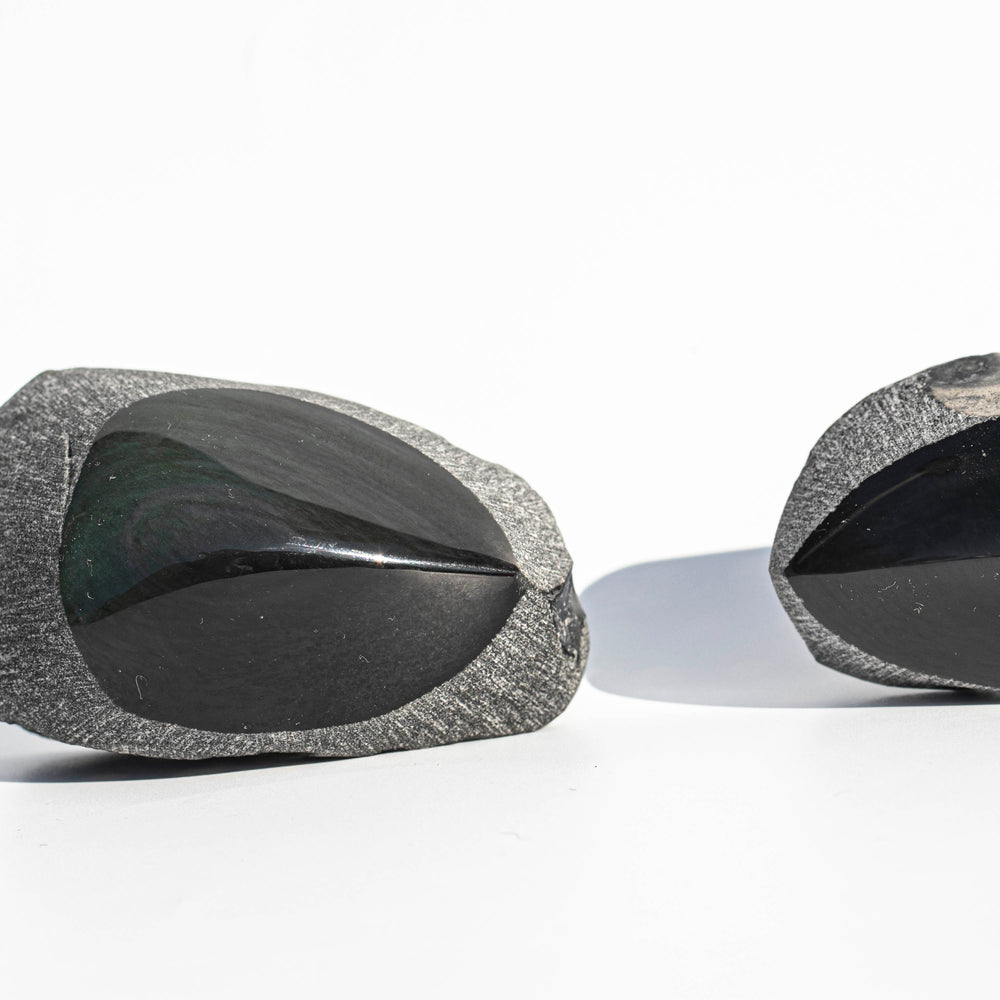 Obsidian (黑曜石) | Freeform Polished Crystal | The Mirror Stone | Choose Preferred Size Between Small, Medium, or Large
