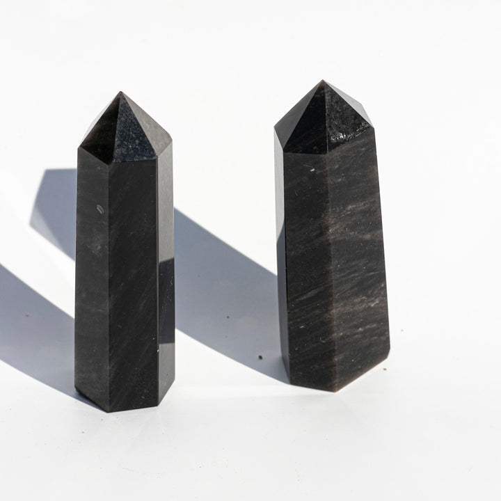 Obsidian (黑曜石) | Mini Crystal Tower | The Mirror Stone | Choose your Preferred size of Small, Medium, Large