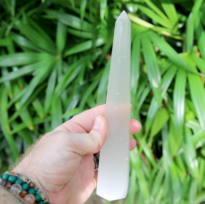 Selenite | Natural Healing Thin Tower | Master Cleansing Stone (透石膏)