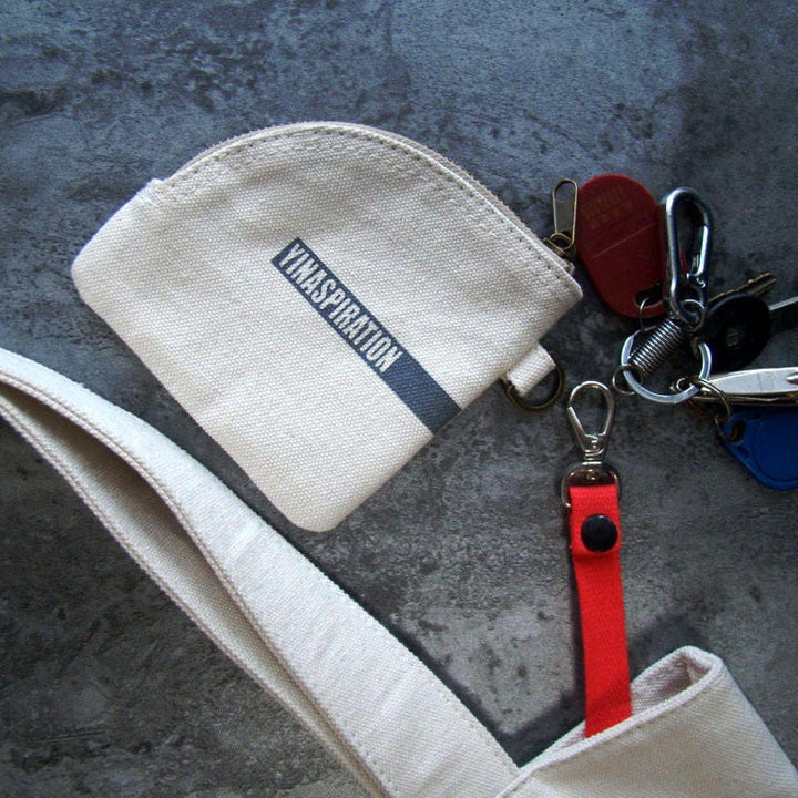 Durable Thick Canvas Coin Purse - Wallet - Minimalist Wallet - Coin Purse w/ Zippers - Coin Purse