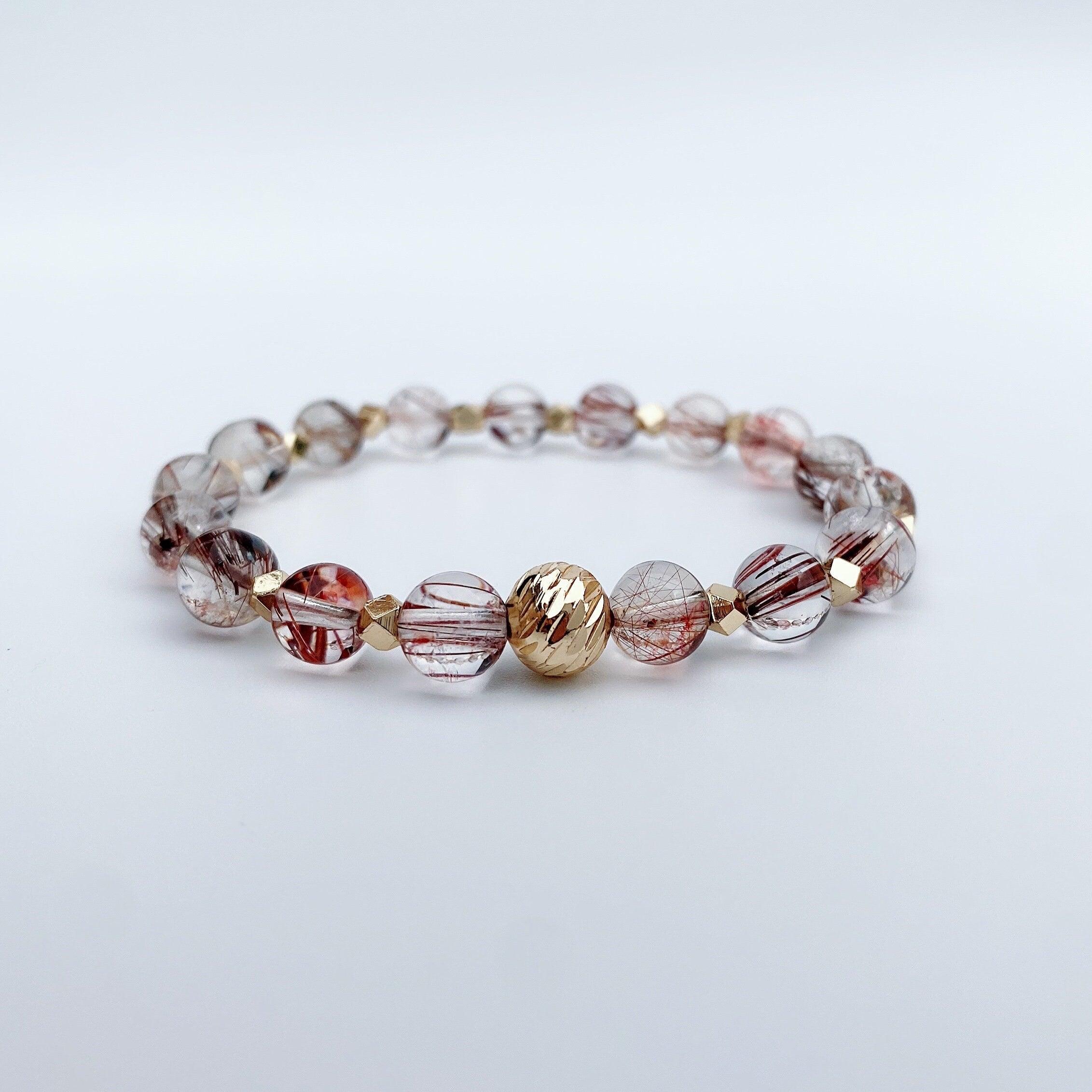 Red rutilated sale quartz bracelet